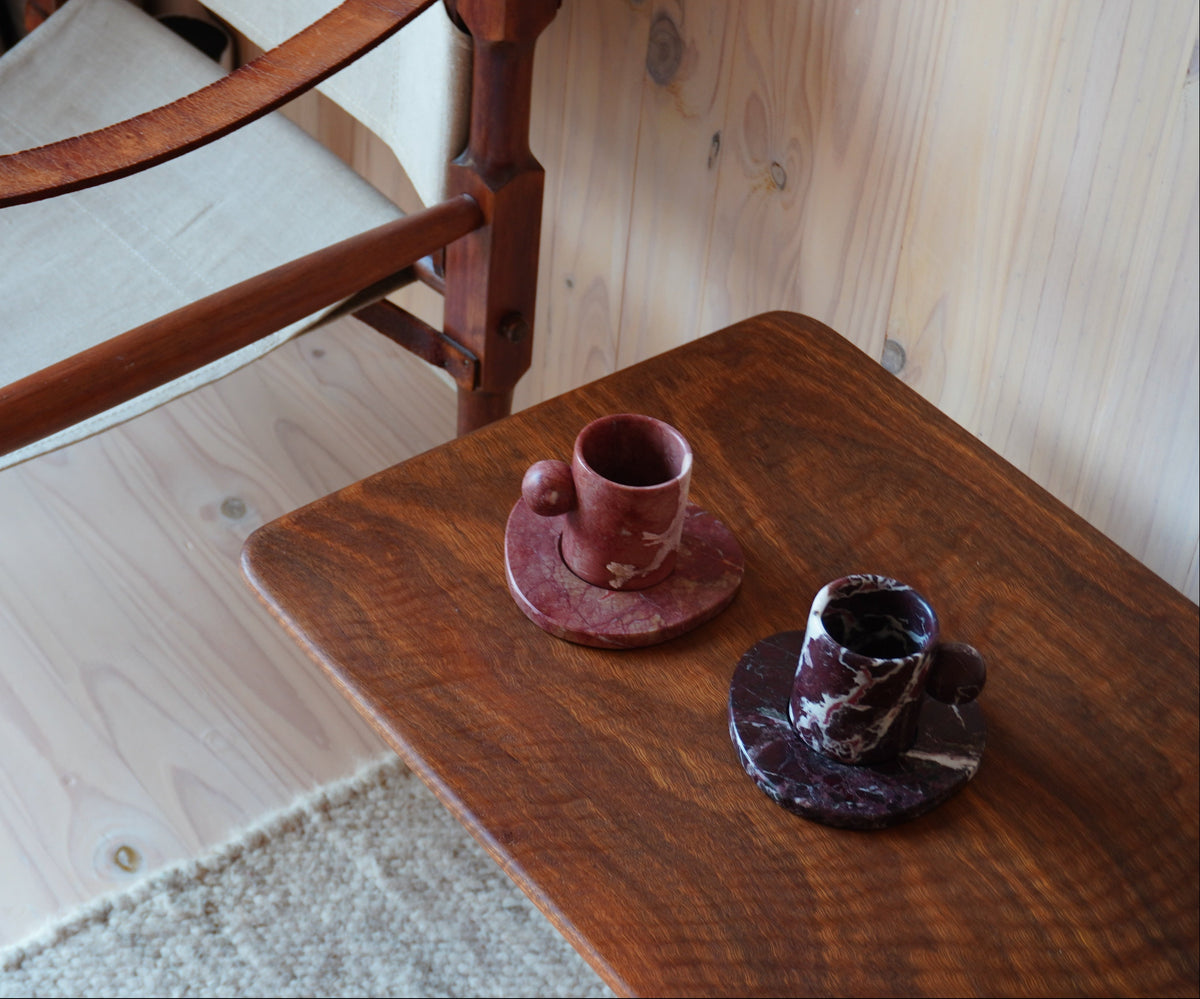Pre Order - The MarMar Espresso Set - Rosso Levanto × Breccia Pernice