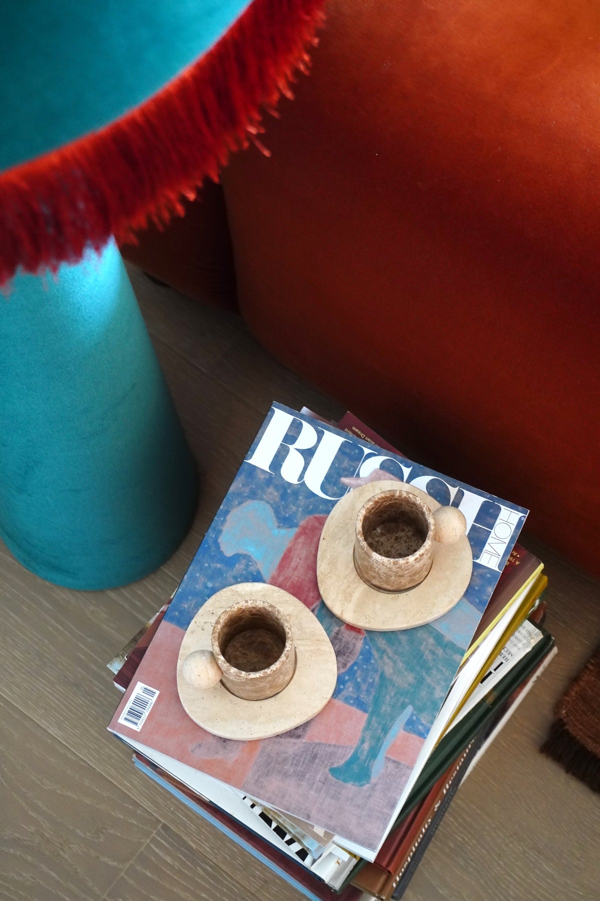 The MarMar Espresso Set - Brown Emperador x Travertine