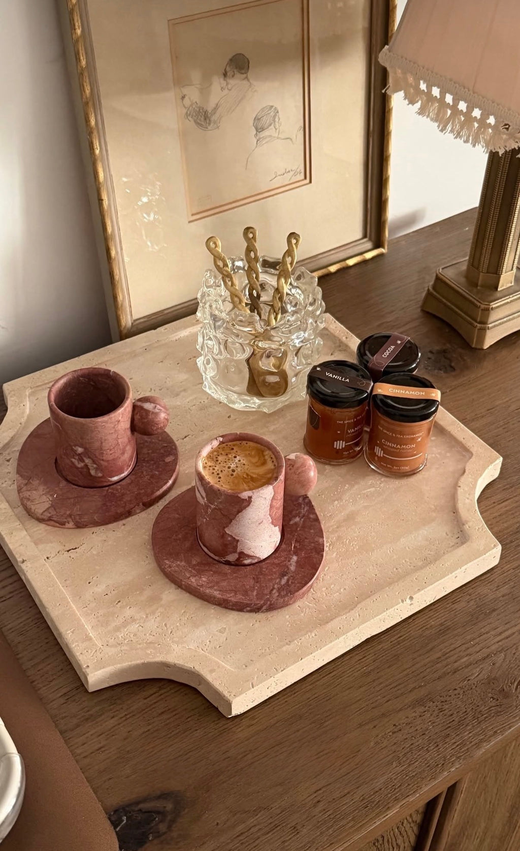 The MarMar Espresso Set - Breccia Pernice